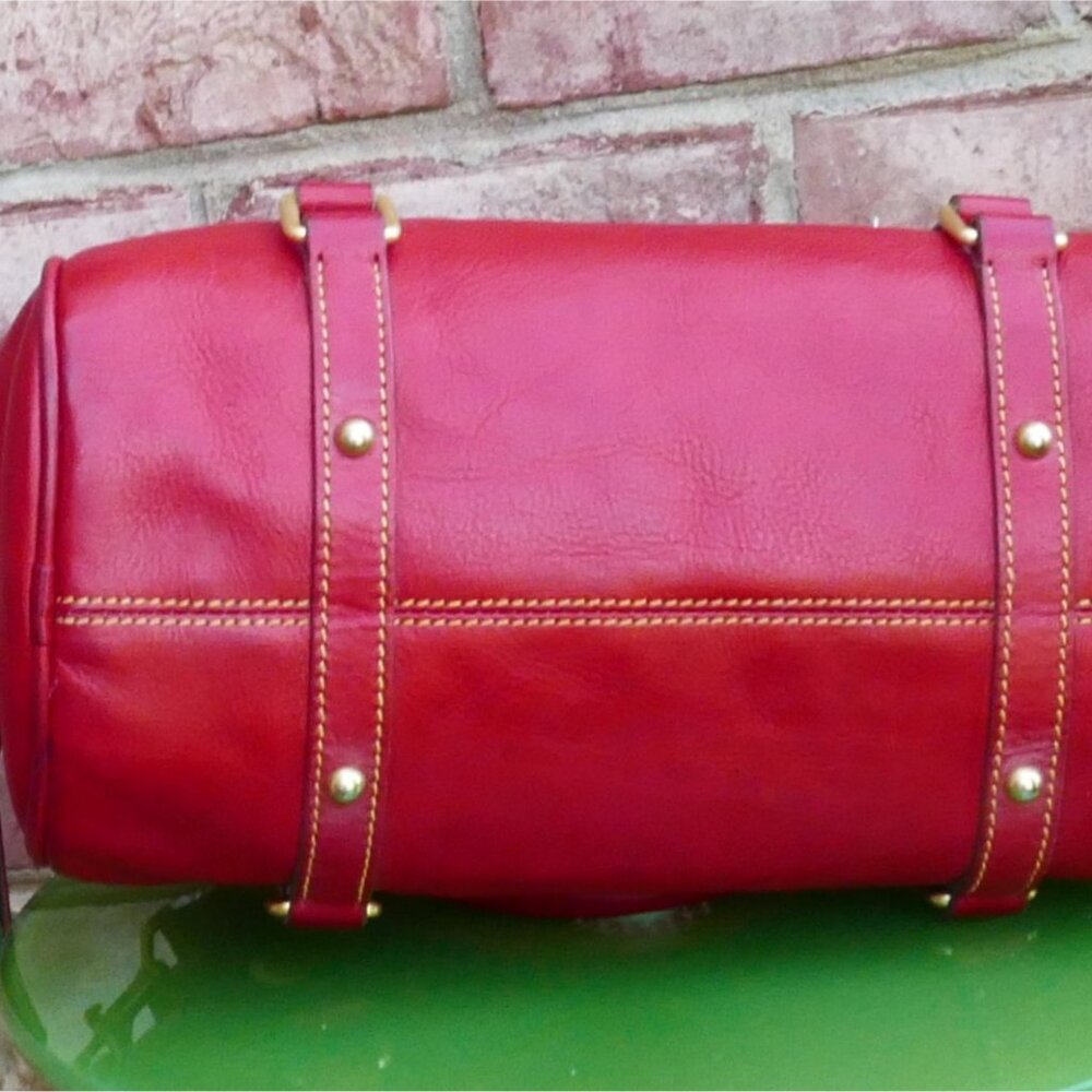 Dooney & Bourke Medium Red Florentine Satchel - Picture 3 of 6